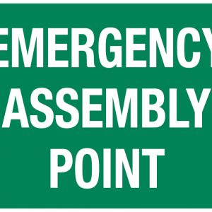 Emergency Assembly Point Sign, 600 x 450mm
