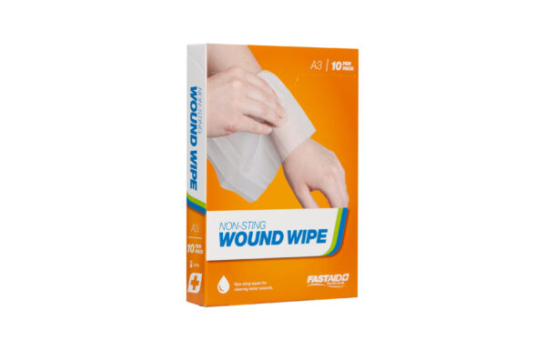 A3 Wound Wipe, Non-Sting Wipe, 10pk