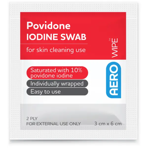 Povidone Iodine Swabs 6.0 x 3.3cm Unit/1