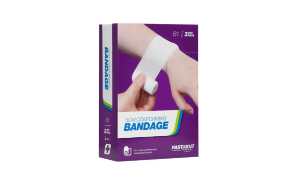 B1 Conforming Bandage, 5cm, 3pk