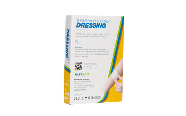 D3 Non-Adherent Dressing, 5 X 5cm, 6pk - Image 2