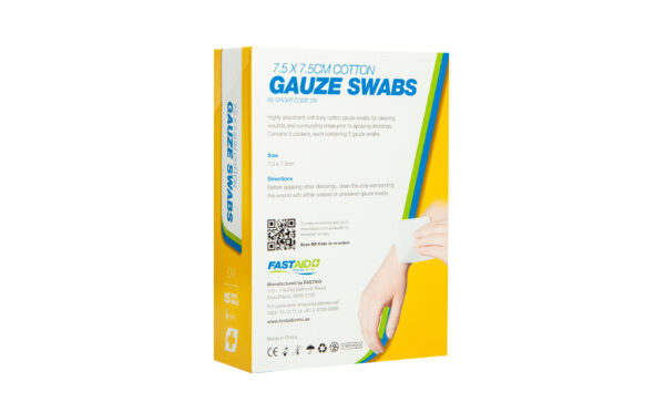 D9 Gauze Swabs, 7.5 X 7.5cm (5 X 3pk) 15pk - Image 2