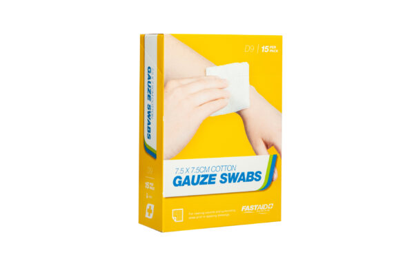 D9 Gauze Swabs, 7.5 X 7.5cm (5 X 3pk) 15pk