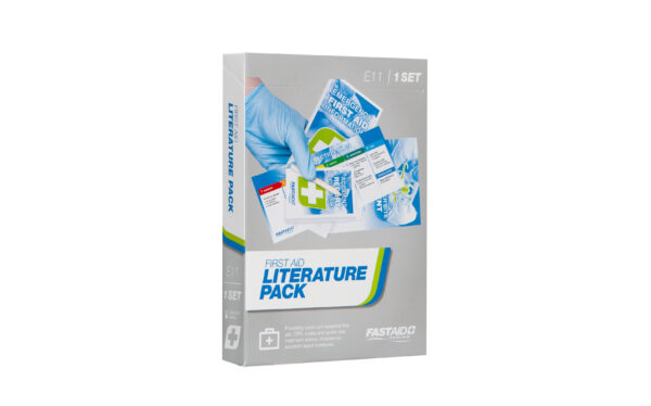 E11 First Aid Literature Pack, First Aid Booklet, CPR Guide, Snake and Spider Bite Guide and Accident Report Notebook Set