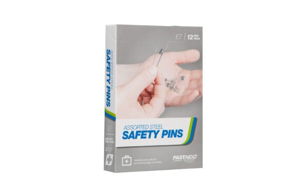 E7 Assorted Safety Pins, 12pk