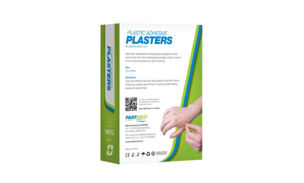 P12 Adhesive Plasters, Plastic, 72 X 19mm, 100pk - Image 2