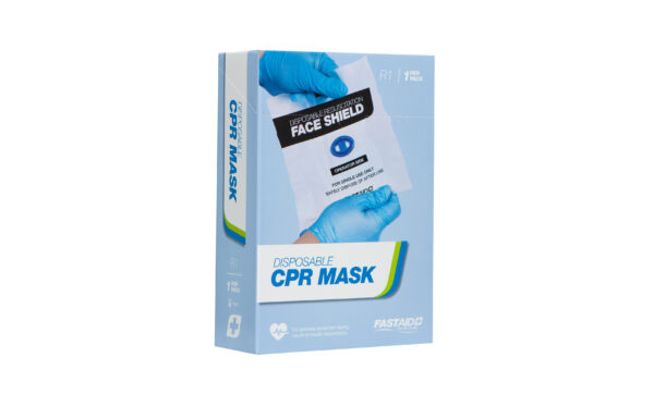 R1 Resuscitation Face Shield, Disposable, With Valve, 1pk