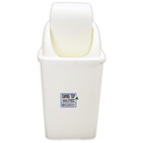 Garbage Bin, Tidy Bin White Swing, 27L