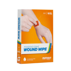 A4 Wound Wipe, Povidone Iodine Swab, 10pk