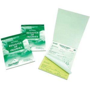 Register of Injuries Book
