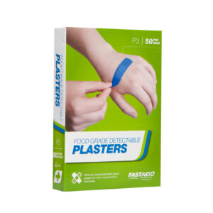 P3 Food Grade Plasters, Metal and Visual Detectable, Plastic, 72 X 19mm, 50pk