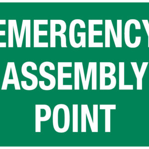 Sign, Emergency Assembly Point, 600 X 450mm, Poly